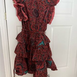 Ulla Johnson Dress - Red and Teal Floral